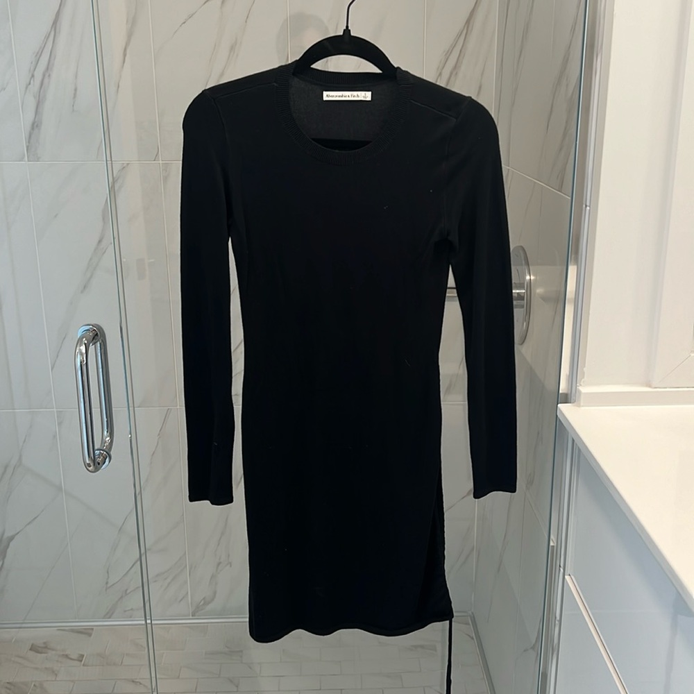 Abercrombie black sweater dress in size small